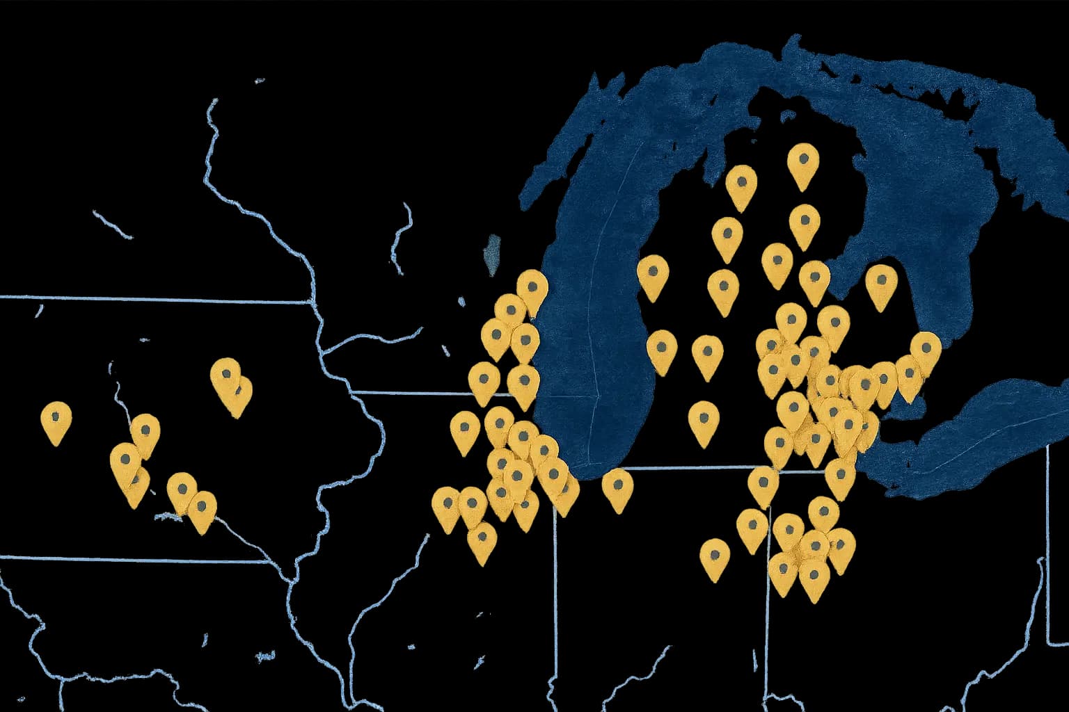 map of restaurant locations